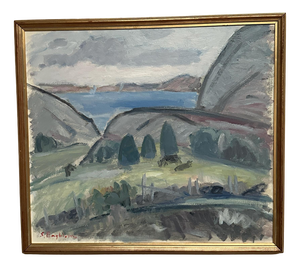 Sven Engblom, Landscape, 1960s, Oil on Canvas