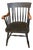 Dartmouth 1769 Nichols & Stone Black Wooden Arm / Captains Chair College Lodge Library For Sale