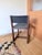 2020s BDDW Square Dining Chair in Black Walnut With Dark Mulled Leather For Sale - Image 5 of 5
