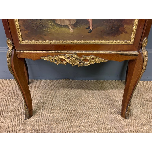 French Mahogany Vitrine by Vernis Martin, 1890 For Sale - Image 13 of 18