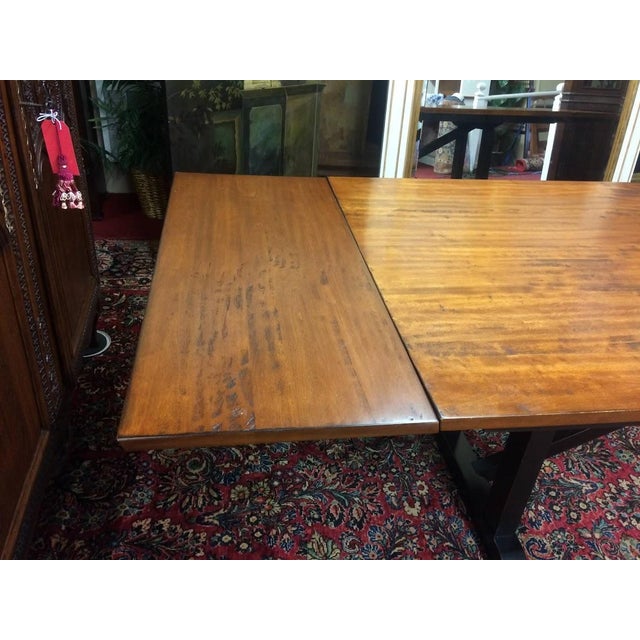 Vintage Dining Table, Trestle Table, Nichols and Stone Furniture For Sale - Image 10 of 14
