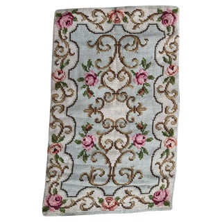French Needlepoint Rug, 1950s For Sale
