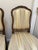 Yellow Pair Walnut French Louis Accent Side Chairs Silk Fabric For Sale - Image 8 of 9