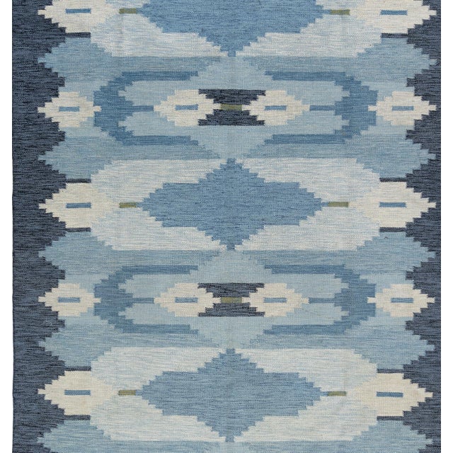 Vintage Circa 1960 Swedish Scandinavian Rug 5ft 9in X 7ft 7in For Sale - Image 4 of 7
