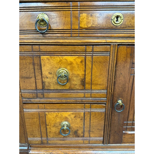 Late 19th Century Antique Victorian Eastlake Style Walnut Marble Top Cabinet Commode Washstand For Sale - Image 5 of 12