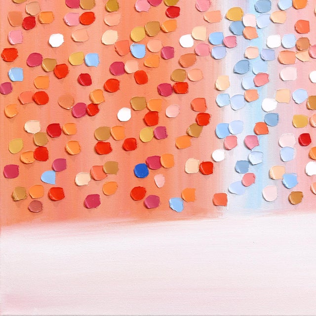 Dawn Stroll - Expressive Color Drenched Textured Impasto Figurative Painting Original Artwork by Ekaterina Ermilkina For Sale - Image 4 of 9