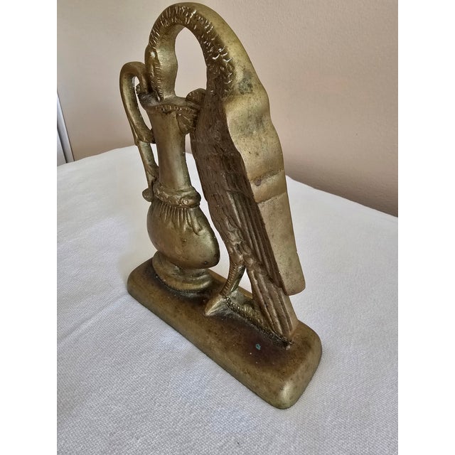 Antique 19th Century Brass Ho-Ho Bird Doorstop For Sale - Image 9 of 12