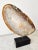 Contemporary Natural Geological Agate Specimen on Black Marble Stand For Sale - Image 3 of 11