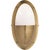 Modern Thomas O'Brien for Visual Comfort Signature Pelham Oval Light in Hand-Rubbed Antique Brass with White Glass For Sale - Image 3 of 4