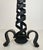 Pair of modernist cast iron andirons. Raymond Subes. For Sale - Image 11 of 12