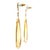 Metal Contemporary 18K Yellow Gold Mother-of-Pearl & Diamond Teardrop Earrings For Sale - Image 7 of 12