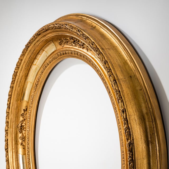 Oval Giltwood Mirror Frame, 19th Century For Sale - Image 5 of 7