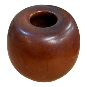 Mid Century Wood Vase