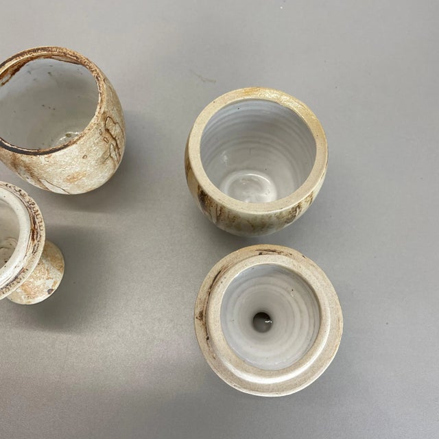 Ceramic Studio Pottery Objects from Gerhard Liebenthron, Germany, 1970s, Set of 2 For Sale - Image 11 of 14