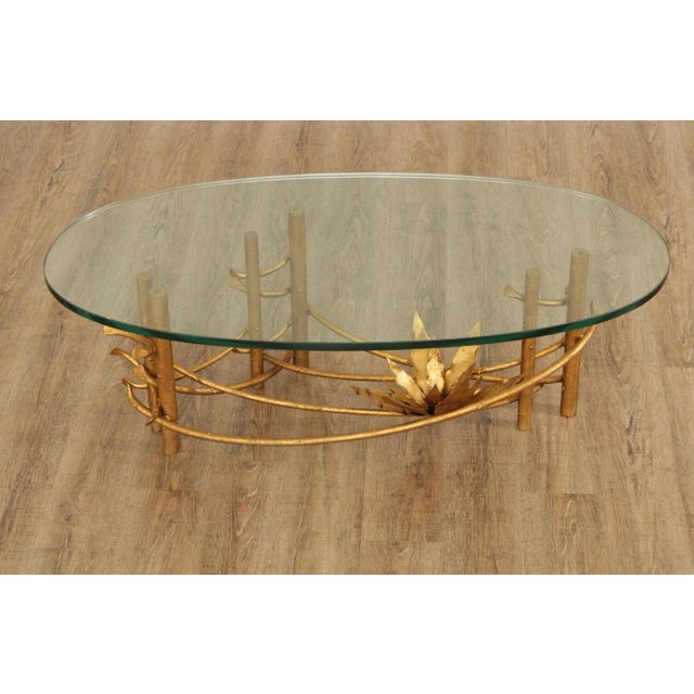 Mid 20th Century Silas Seandel Brutalist Lotus Oval Coffee Table For Sale In Philadelphia - Image 6 of 13