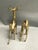 Gold Large Brass Deer Figurines - A Pair For Sale - Image 8 of 8