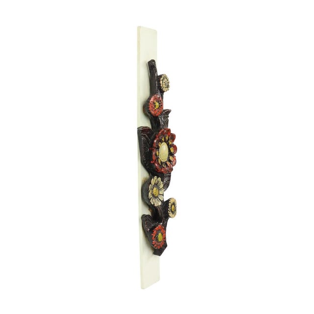 Brutalist Floral Wall Decoration by Ars Munda, 1960s For Sale - Image 10 of 15