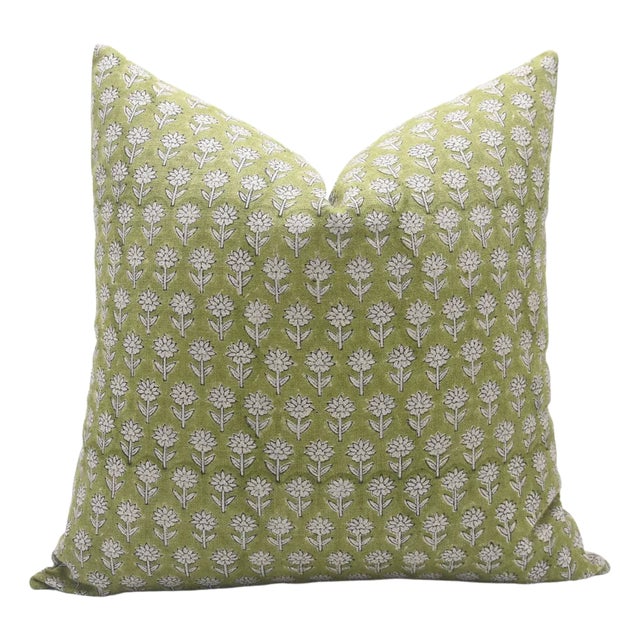 Pankhudi Thick Linen Square/Lumber Block Printed Pillow Cover 24x24 Inch- Pankhudi For Sale