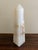 Stone Green and Brown Onyx Marble Obelisk With Dramatic Veining For Sale - Image 7 of 10