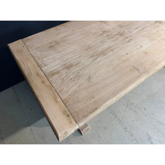 Oak Farmhouse Dining Table, 1920 For Sale - Image 6 of 18
