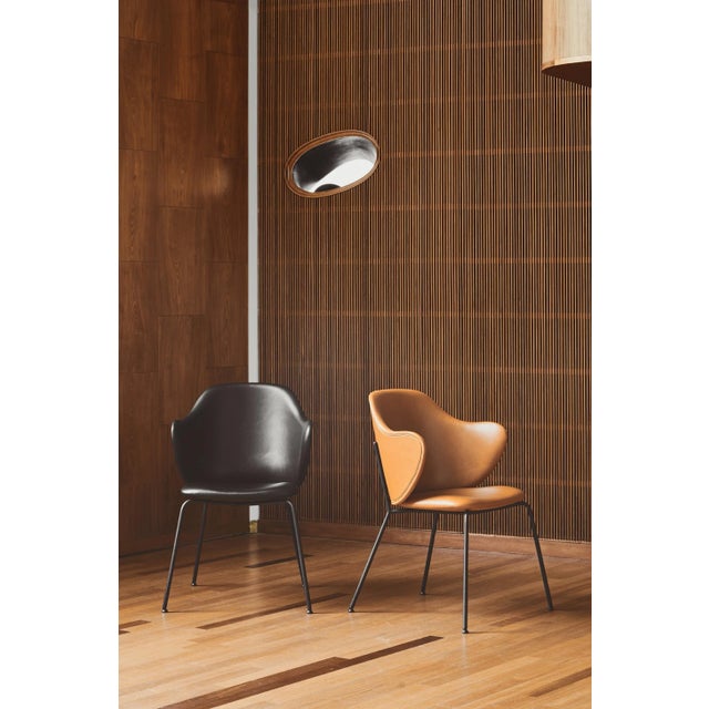 Contemporary Brown Leather Lassen Chairs by Lassen, Set of 4 For Sale - Image 3 of 6