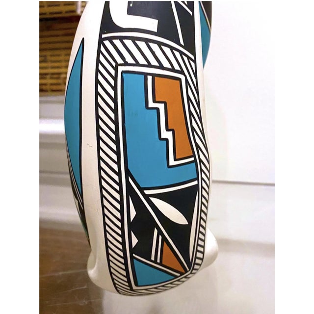 Vintage Native American Style Pottery Cat. For Sale In Charleston - Image 6 of 8