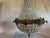 1970s French Louis XVI Rococo Charcoal Bronze Chandelier 1pc For Sale - Image 12 of 18