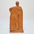 Ceramic Standing Female Terracotta Figure Leaning on a Pillar by Pál Pátzay, 1970s For Sale - Image 7 of 11