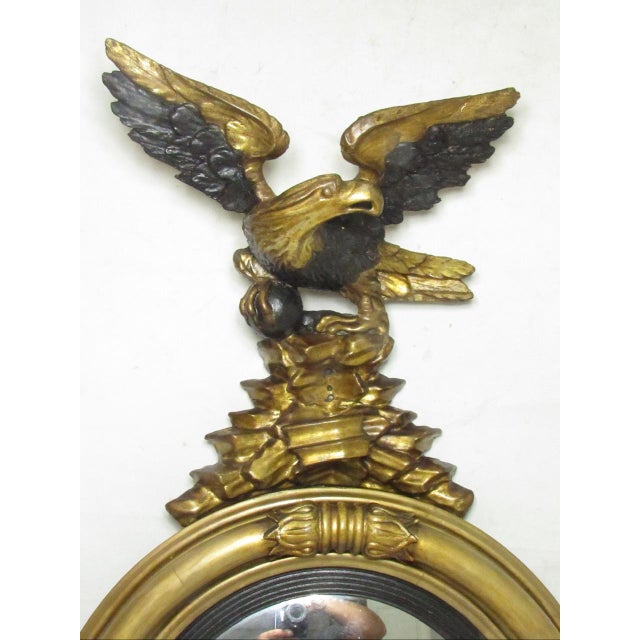 English Regency Giltwood Convex Mirror For Sale - Image 17 of 18