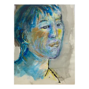 Portrait of a Woman, Contemporary Drawing by Martha Holden