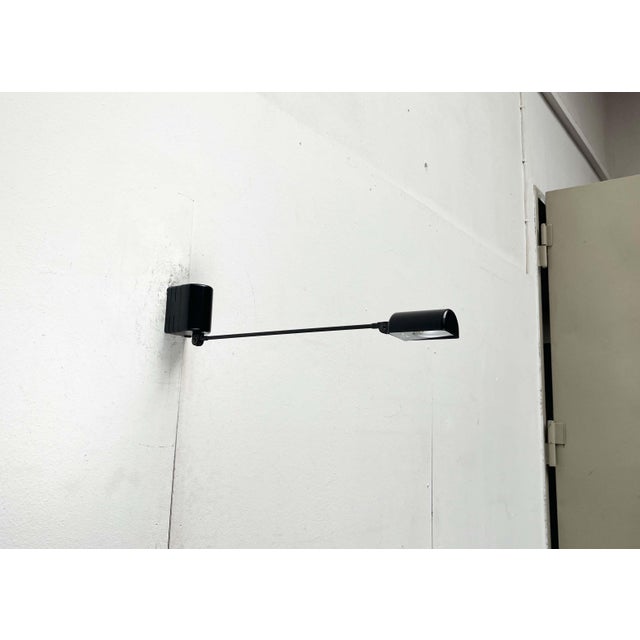 Vintage Italian Black Daphinette Classic Wall Lamp by Tommaso Cimini for Lumina, 1980s For Sale - Image 13 of 18