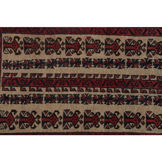 Tribal Rug & Kilim’s Baluch Tribal Rug With Colorful Geometric Patterns For Sale - Image 3 of 7