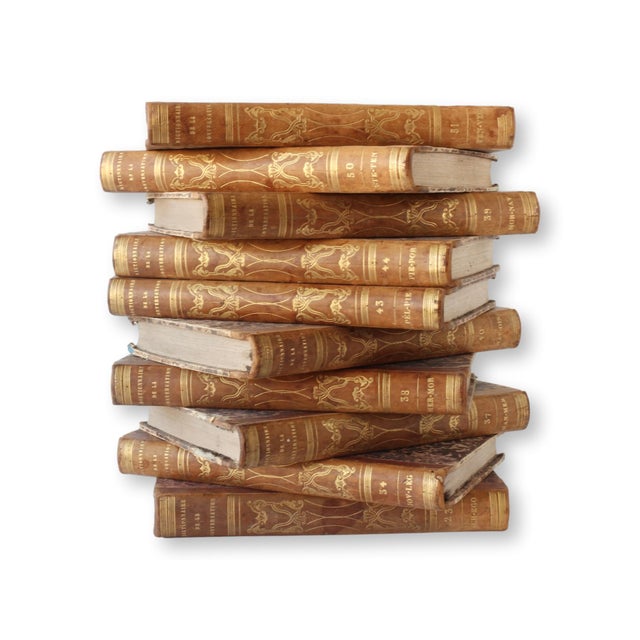 This stunning 10-volume set of "Dictionnaire de la Conversation et de la Lecture" (Dictionary of Conversation and Reading)...