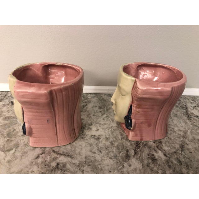 Art Deco Ceramic Head Vases or Planters a Pair Chairish