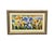 immaculate condition - signed and framed oil on canvas painting of iris botanicals with golden frame.