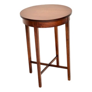 Antique Edwardian Satin Wood Occasional Side Table, 1900 For Sale