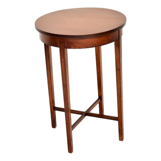 Antique Edwardian Satin Wood Occasional Side Table, 1900 For Sale