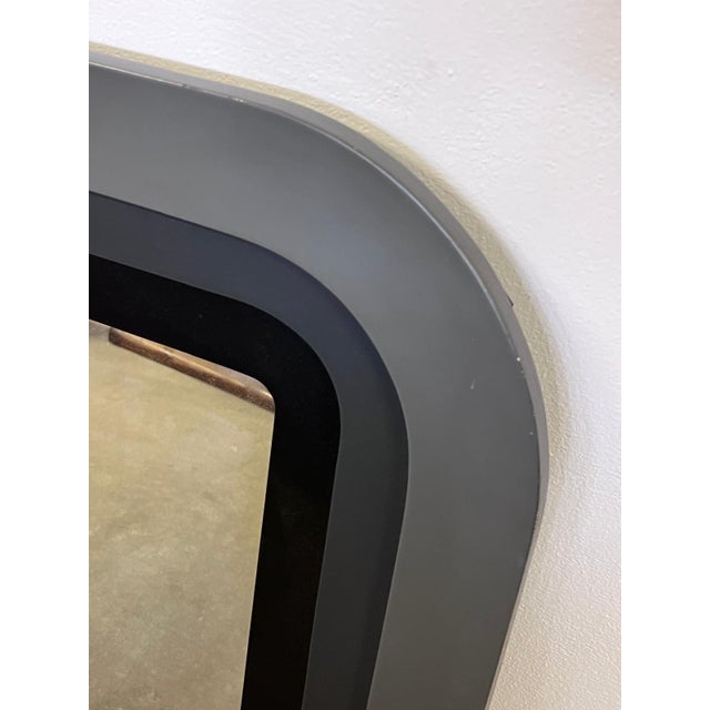 Mid-Century Modern Wooden Wall Mirror, 1970s For Sale - Image 3 of 8