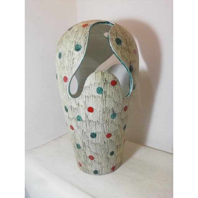 Large Ceramic Vase by Nino Caruso for SIC Ceramiche, Italy, 1960s For Sale - Image 6 of 16