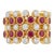 18k Gold Ruby 3.67ct & Diamond 2.01ct Halo Ring, New Design For Sale