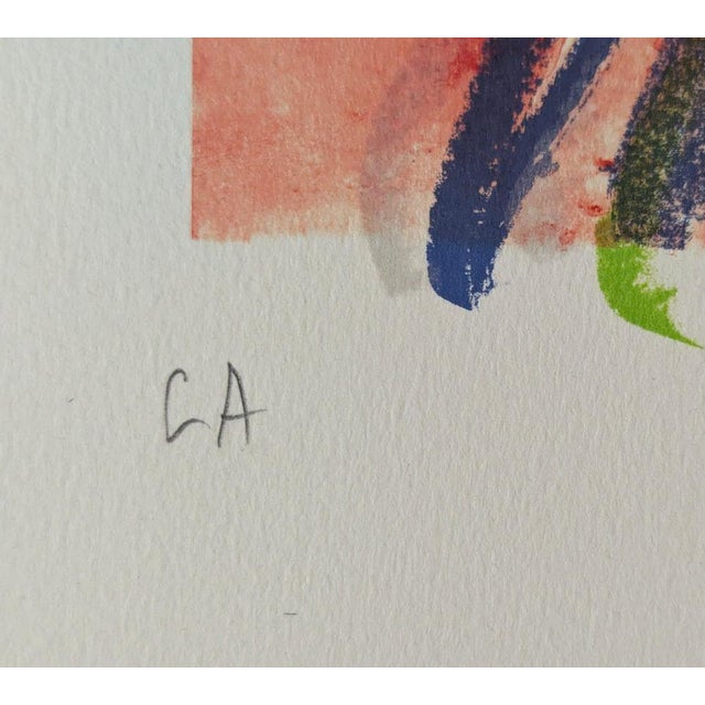 Olivier Debre, The Red Curtain (Séguier), 1987, Lithograph For Sale - Image 4 of 6