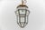 Metal Cut Glass and Brass Pendant Light in the style of Adolf Loos, Austria, 1930s For Sale - Image 7 of 13