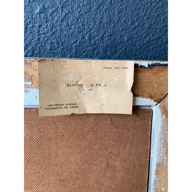 Beautiful African Woman Oil on Board Painting by Elwood Fries For Sale - Image 11 of 11