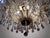Marie Theresa Brass and Crystal 8-Light Semi Flush Chandelier For Sale - Image 6 of 8