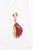 Coral Pendant W 21k Gold Trim & Bail For Sale - Image 4 of 8