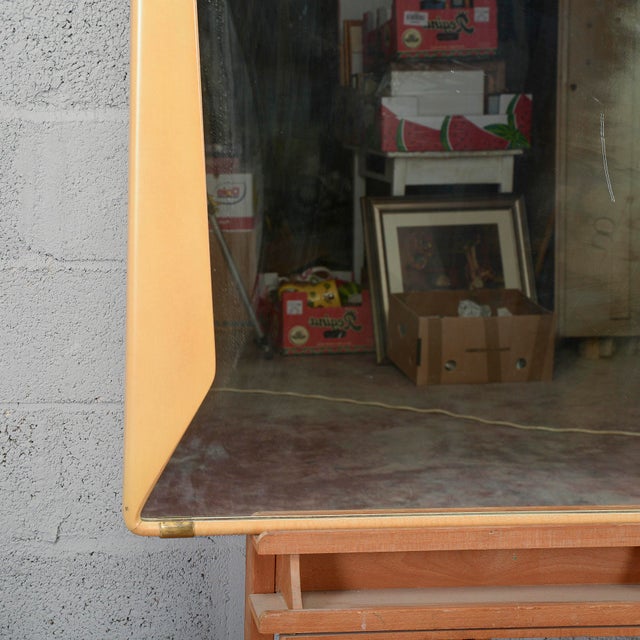 Wooden Framed Mirror by Vittorio Dassi, 1950 For Sale - Image 13 of 15