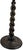 Brown 12.5” Antique English Oak Barley Twist Candlesticks With Brass Inserts - Pair For Sale - Image 8 of 14