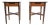 Mid-Century Modern Perspective Nightstands by Milo Baughman for Drexel, Pair | Newly Refinished For Sale
