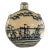 Vintage Chinoserie Ceramic Round Flask Style Jug For Sale