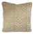 Large Zebra Print Chenille in Fawn With Self-Welt Pillow Cover For Sale
